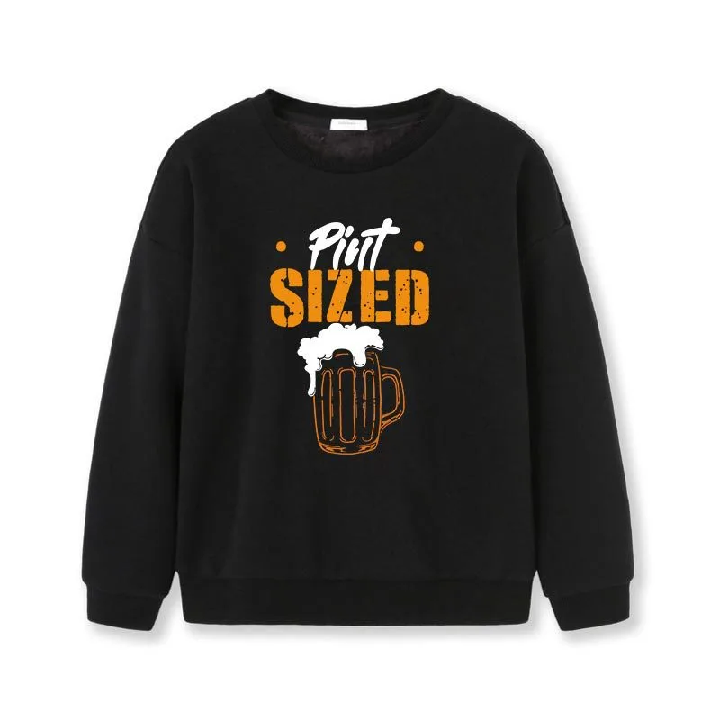 Cartoon Beer Mug Chic Personality Cartoon Print Children Clothing Long-Sleeved Boys