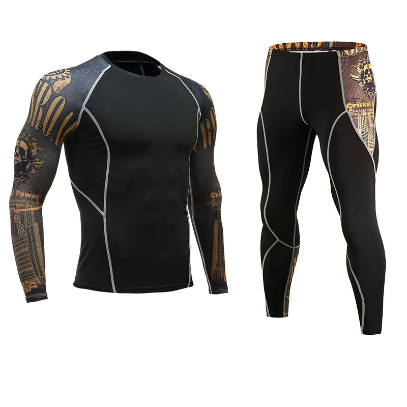 Men's Sports Suit Tights, Long-sleeved Sports Men's Fitness