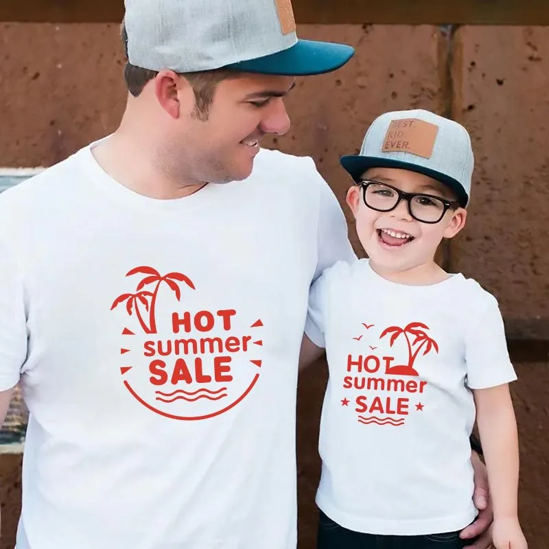 Summer Holiday Father And Son Dress Father And Child Parent-Child