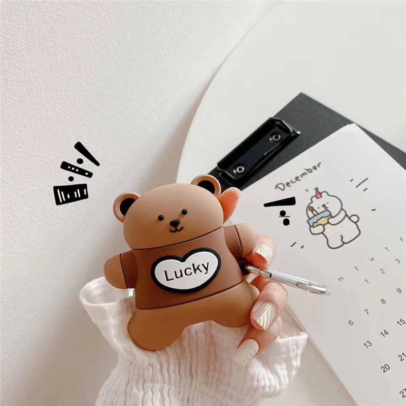 Fortune Cookie Bear Protective Case Bluetooth Wireless Earphone Case