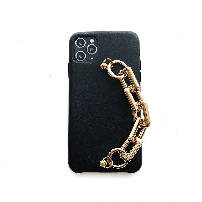 Compatible with Apple , Wrist Strap Chain Leather