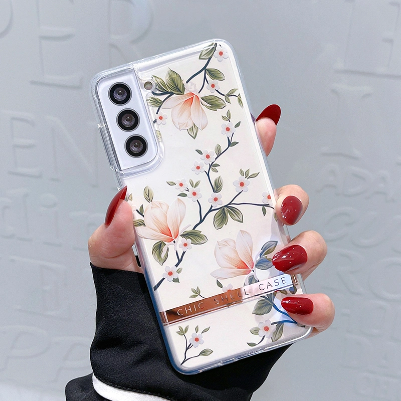 Mobile Phone Case Cute Little Flowers Literary Style Transparent Soft Case