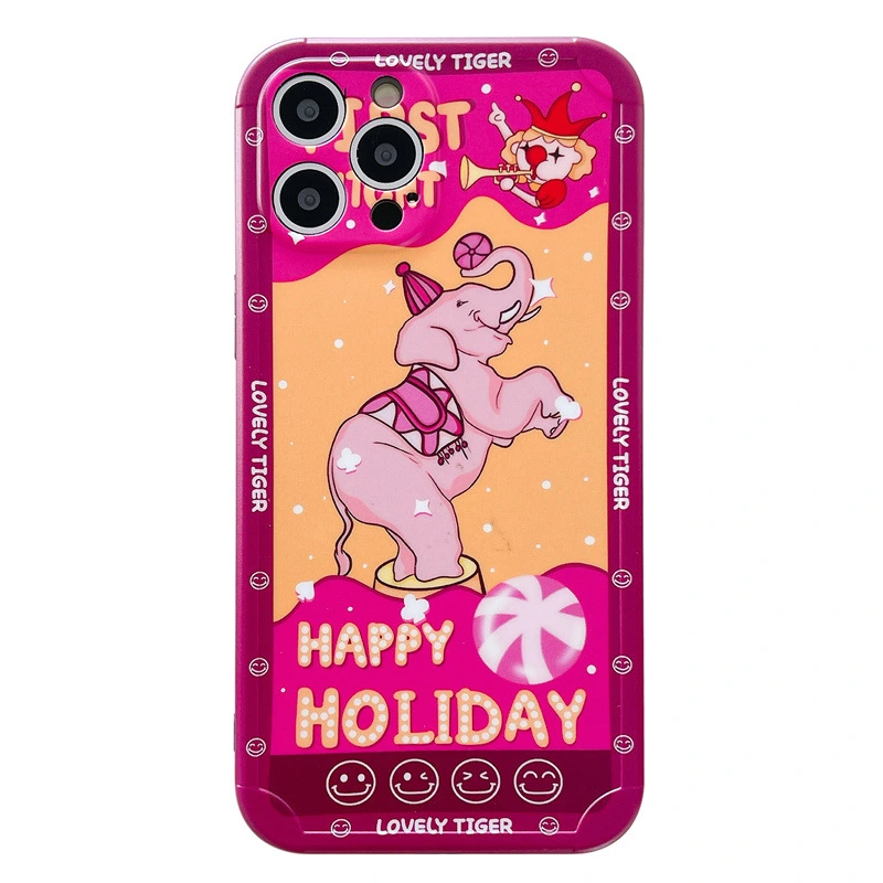 Compatible with Apple , Creative Circus Frosted Phone Case Girl