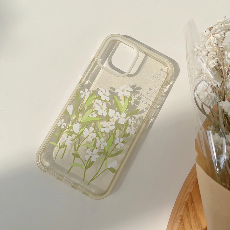 Compatible with Apple , Retro Flowers Suitable For Apple 12pro Max Mobile Phone Shell Xs