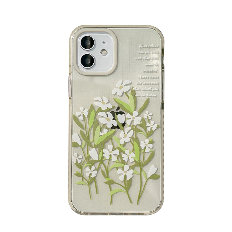 Compatible with Apple , Retro Flowers Suitable For Apple 12pro Max Mobile Phone Shell Xs