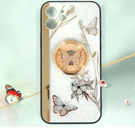 Compatible with Apple , Dielianhua Is Suitable For Apple 12pro Mobile Phone Case Apple 12 Protective Cover All-inclusive Acrylic Rhinestone Manufacturer