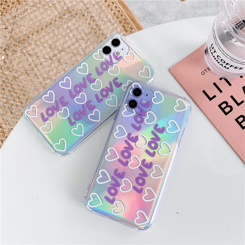 Compatible with Apple , Cartoon Purple Love Protective Sleeve