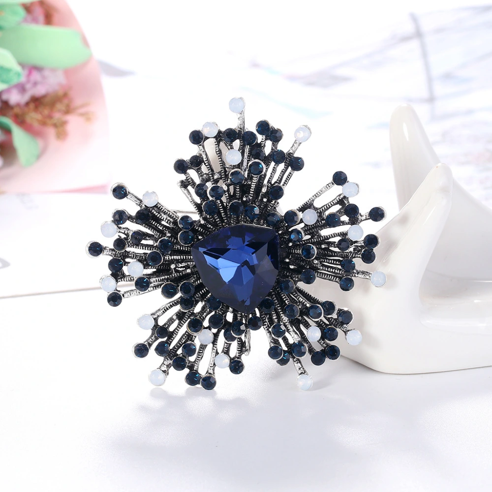 Alloy Diamond Irregular Glass Corsage