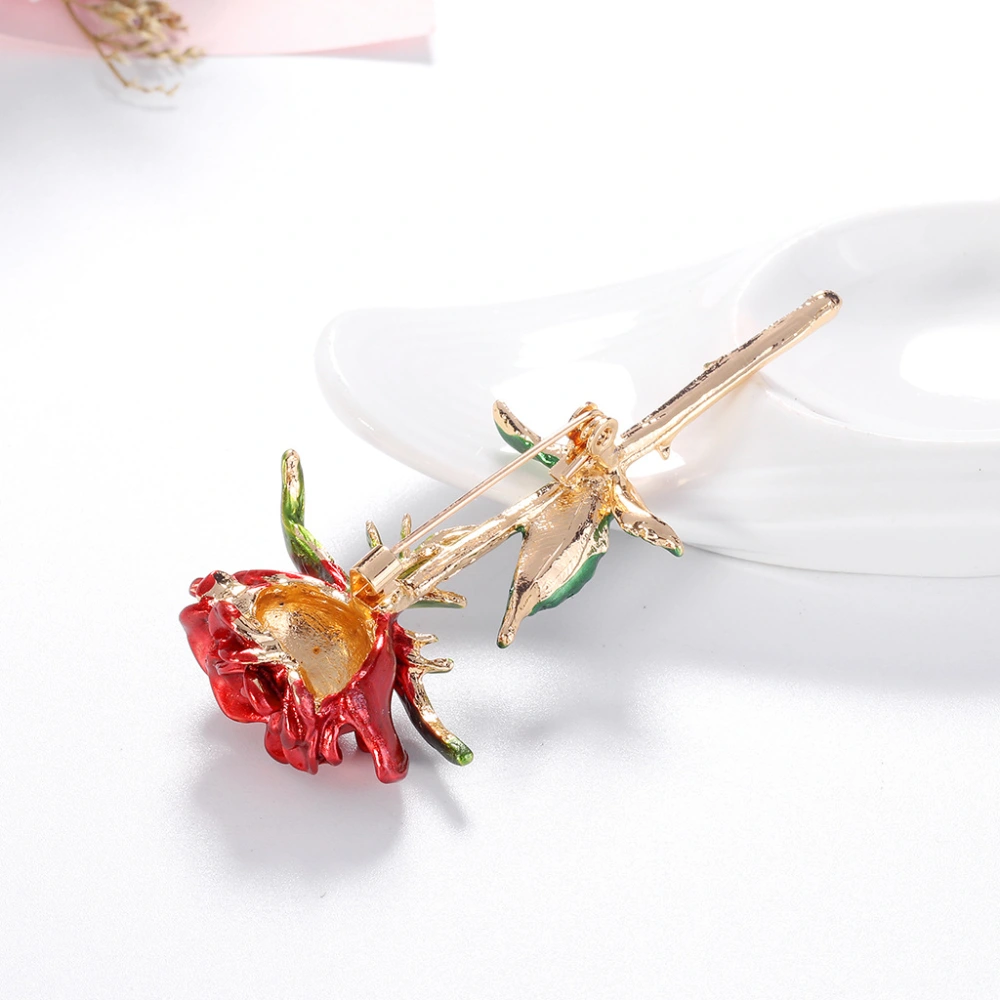 Fashion Simple Alloy Dripping Flower Brooch