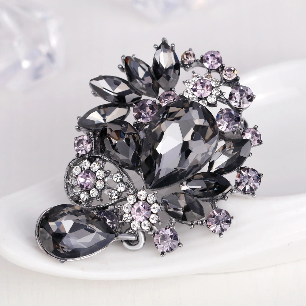 Fashion Alloy Diamond Glass Corsage