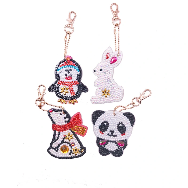 Diamond Painting Keychain Cute Little Cartoon Animal Bag Pendant Private