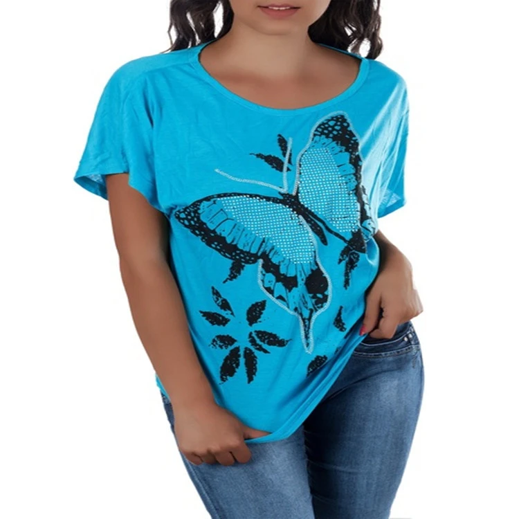 Pullover Round Neck Loose-fit Women's T-shirt