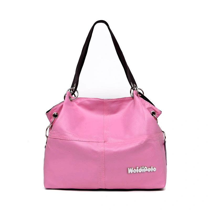 Women's Portable Fashion Stitching Messenger Shoulder Bag