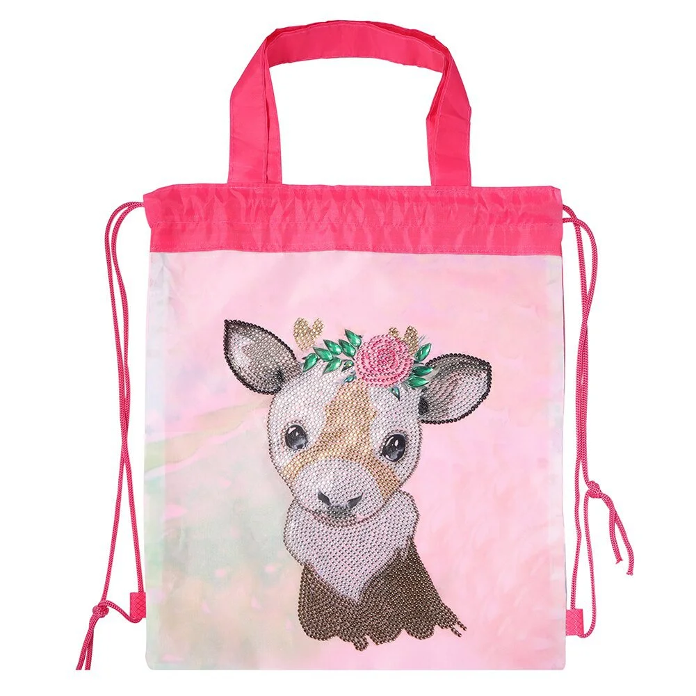 Creative Foreign Trade DIY Diamond Drawstring Back Bag Shopping