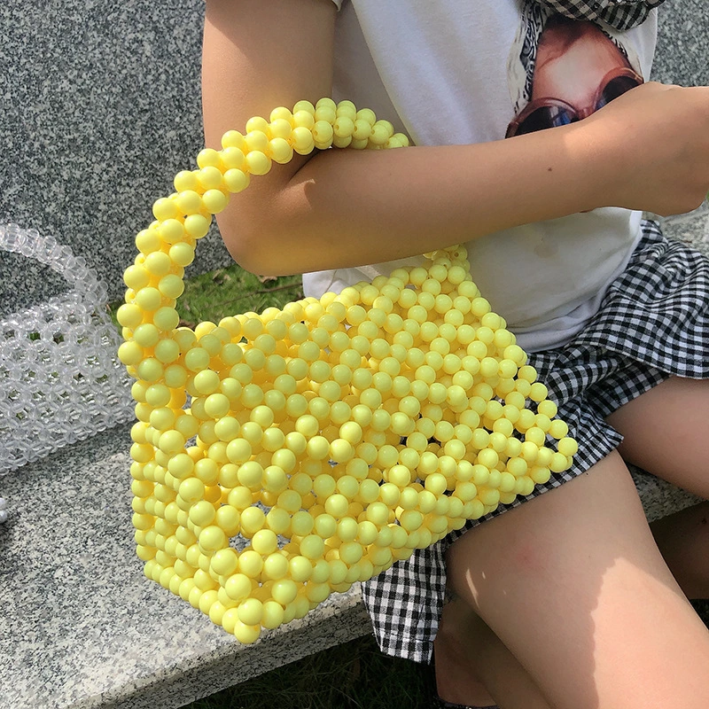 Beaded Triangle Bag Color Acrylic Handbag Three-dimensional Bag