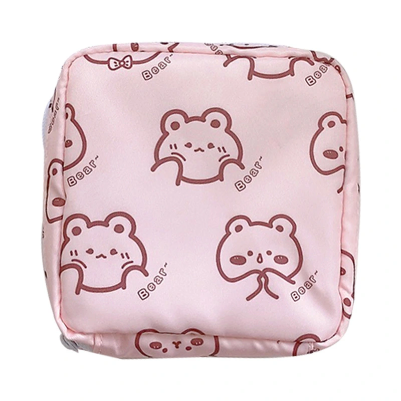 Girl Heart Portable Aunt Towel Storage Bag