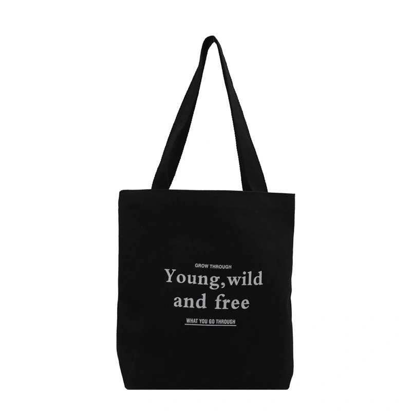 Fashionable Simple English Printed Canvas Bag