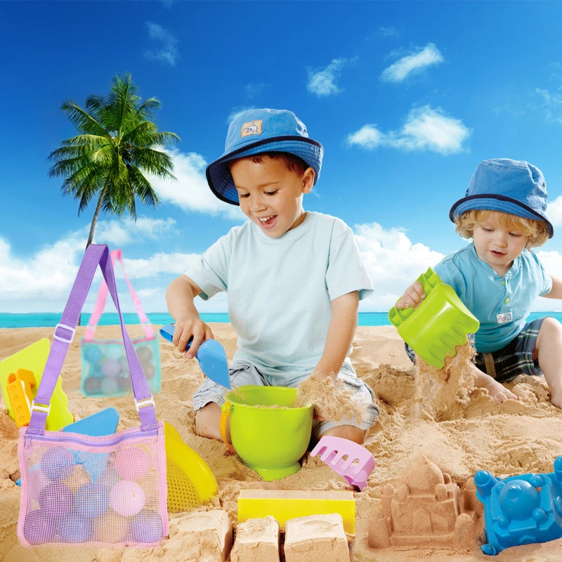 Powerful Storage Beach Toy Mesh Bag Kids Shell Collecting Bag Beach Toy- Swimming Accessories Bag Storage Net Toy