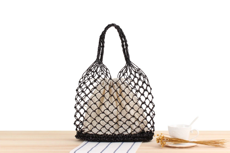 Pure Gold And Silver Thread Hand Crocheted Bag