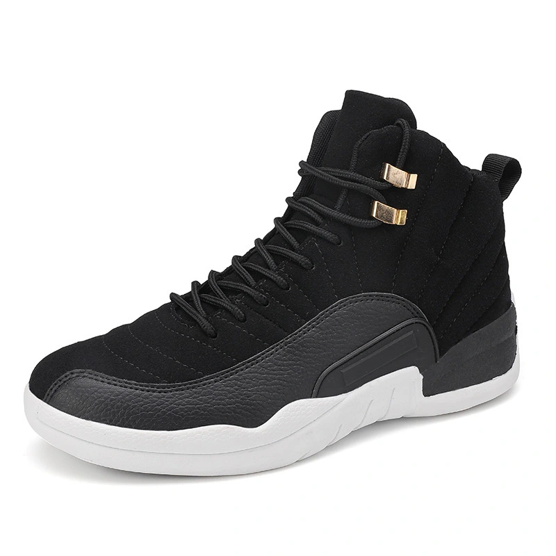 Large Size Basketball Shoes Men's Fashion Trend High-top Shoes Wear-resistant Shock Absorption Non-slip Sneakers