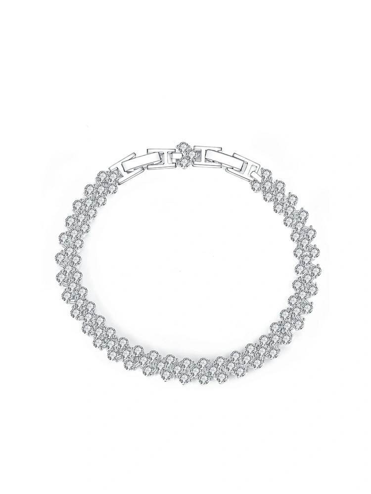 Fashion Full Diamond Light Luxury High-end Roman Bracelet