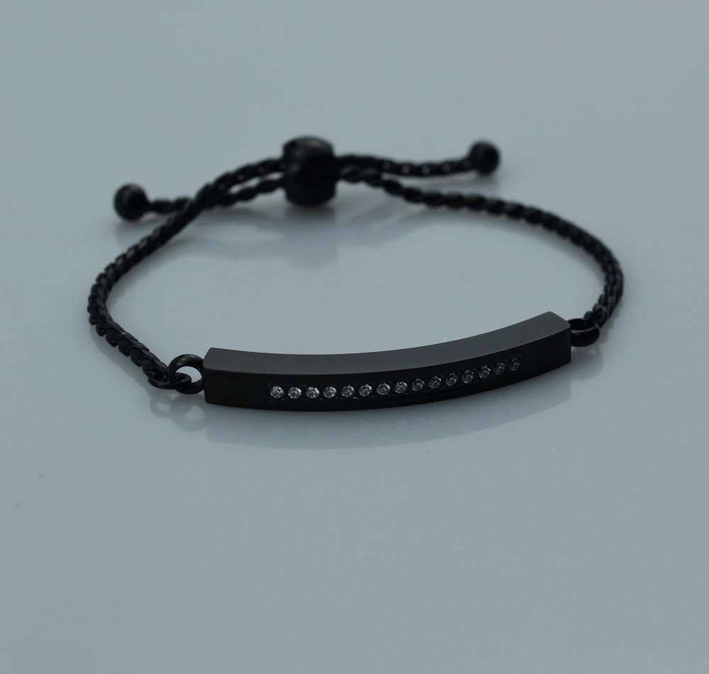 Retractable And Openable Stainless Steel Diamond Bracelet