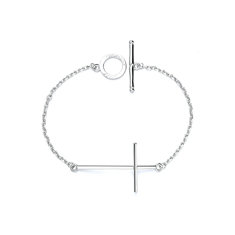 Letter Circle Ot Buckle Geometric Bracelet Women