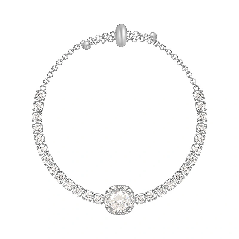 Silver Diamond Exquisite Bracelet Female Ins Niche