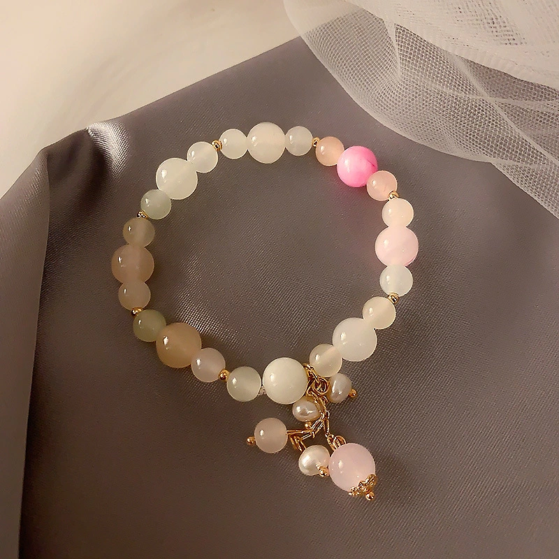  New Design Crystal Stretch Bracelet Korea Strawberry Crystal