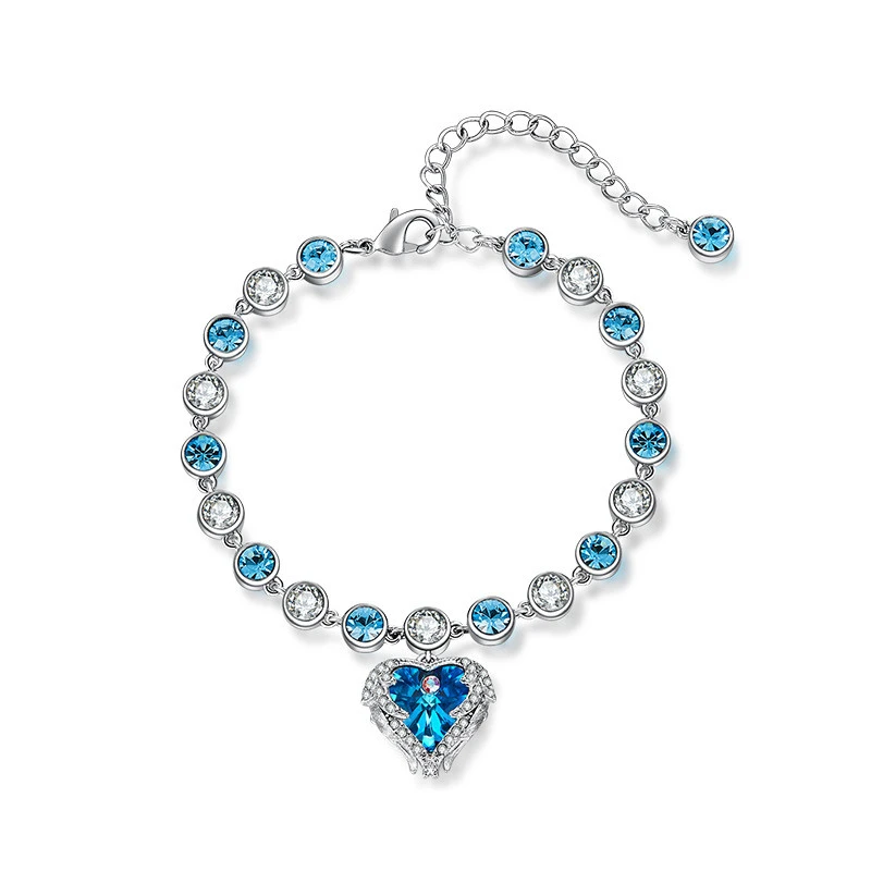 Cidelle European And American Minority Design Heart-shaped Wings Bracelet