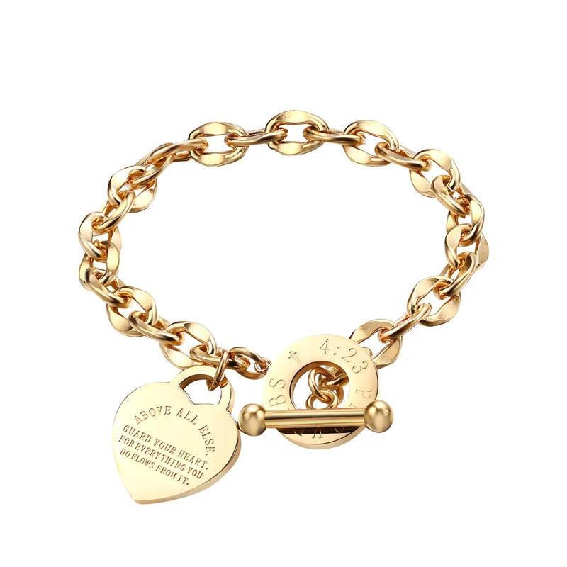 European And American Fashion Hot Sale Titanium Steel Bracelet Women