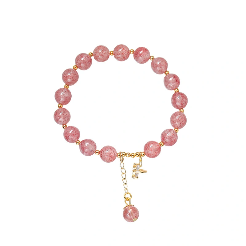 Strawberry Crystal Bracelet Female Trick Peach Blossom Transfer Korean Version Of Natural Crystal