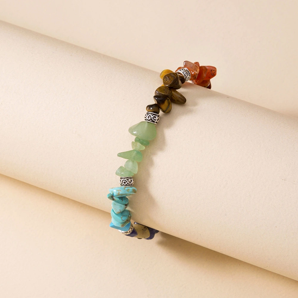 European And American Cross-border Small Jewelry Color Natural Stone Bracelet