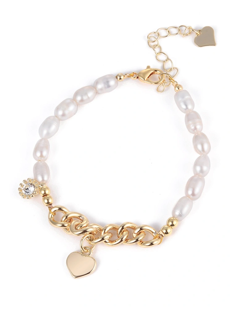 European And American Vintage Classic Metal Pearl Bracelet