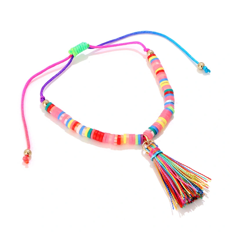 Women New Style Hand-woven Colorful Rainbow Bracelet