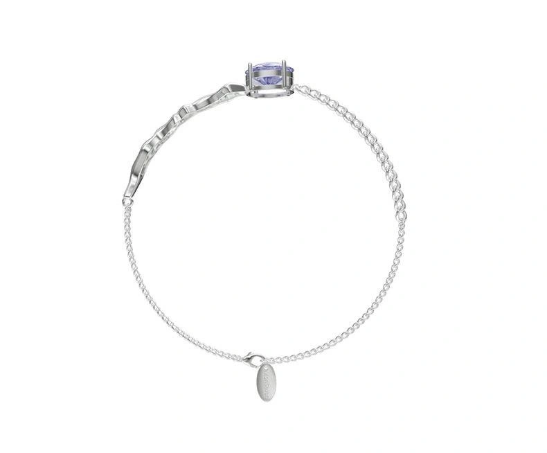 The New Purple Zircon Female Original Personality Simple And Cold Wind