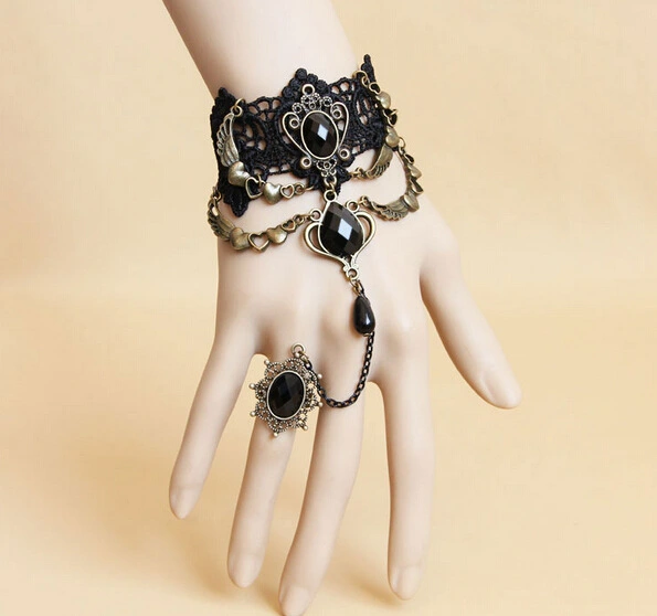 Vintage Black Lace Bracelet