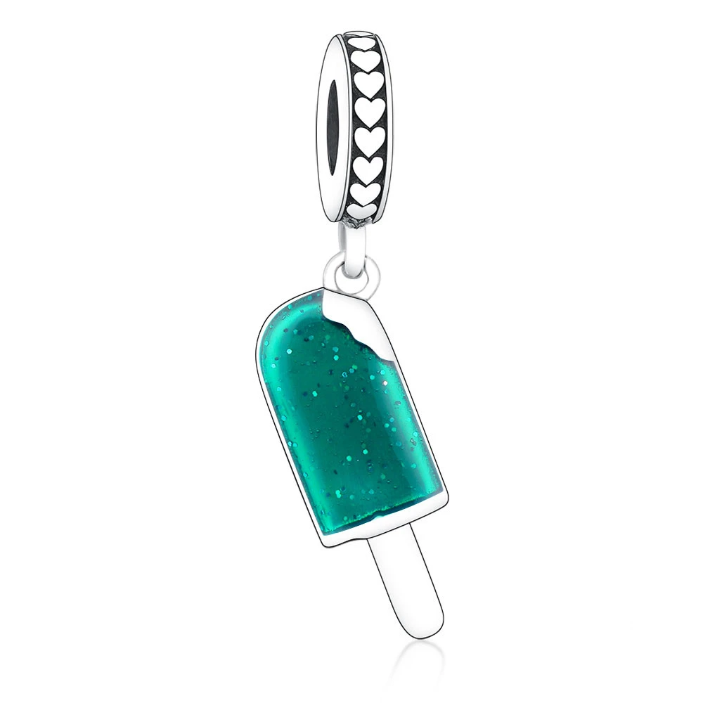 925 Sterling Silver Popsicle Pendant Bead Bracelet