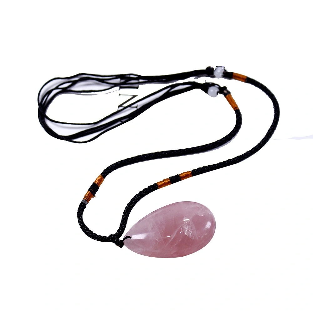 Polished Hibiscus Crystal Drop With Shape Pendant