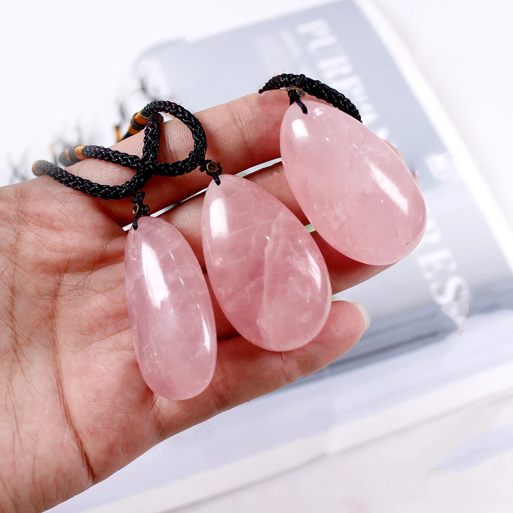 Polished Hibiscus Crystal Drop With Shape Pendant