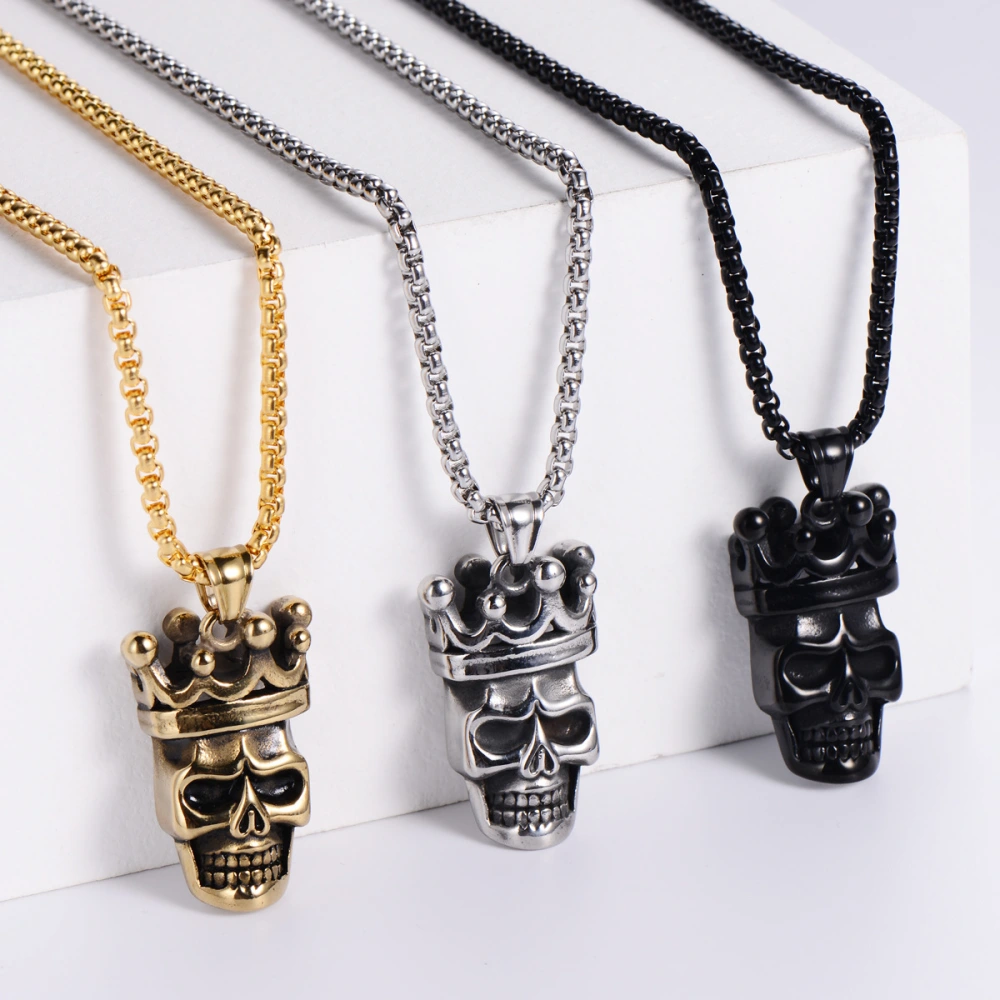 Fashionable Titanium Steel Soldier Skull Pendant