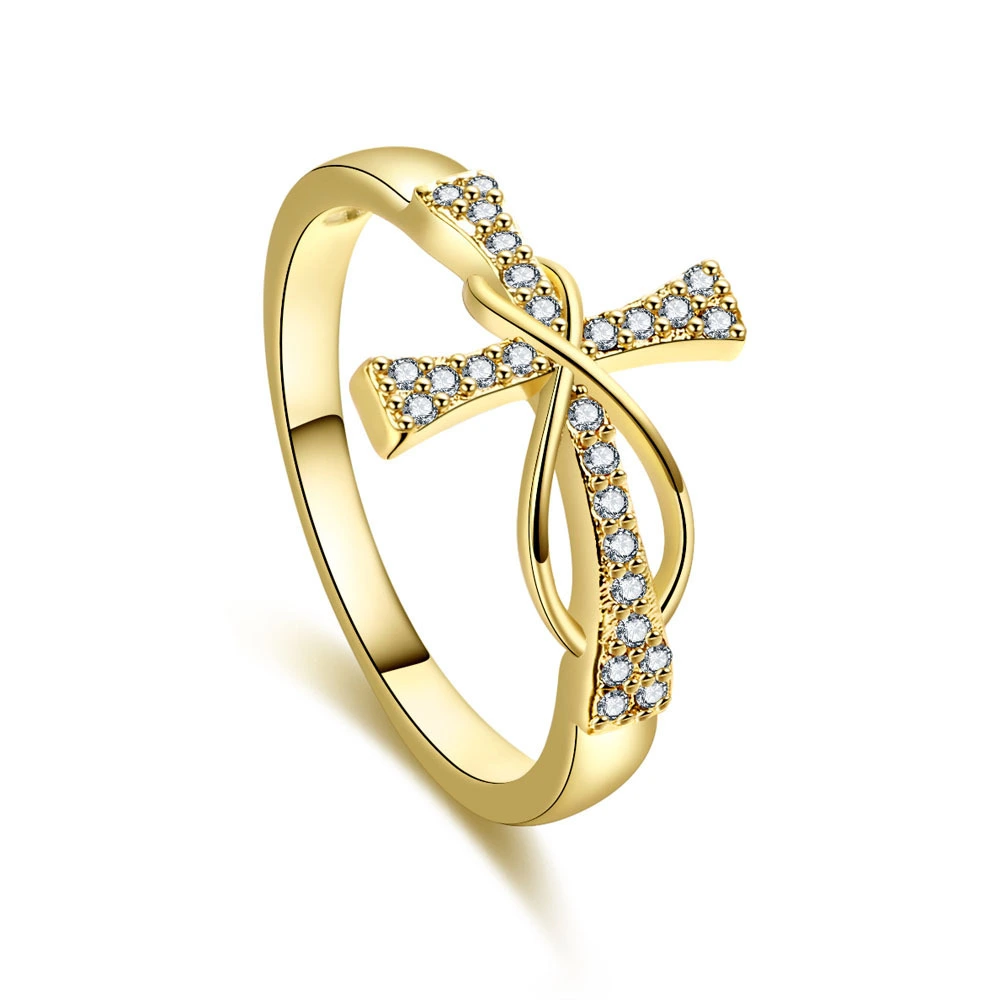 European And American Cross-border Diamond And Zircon Ring