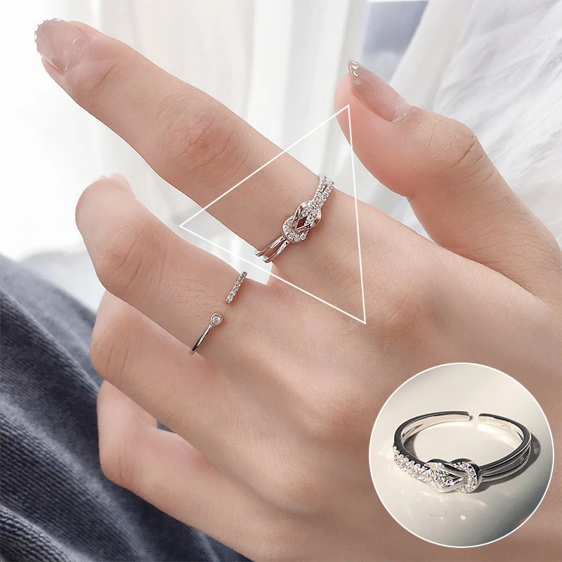 Fashion S925 Silver Delicate Pearl Flower Ring