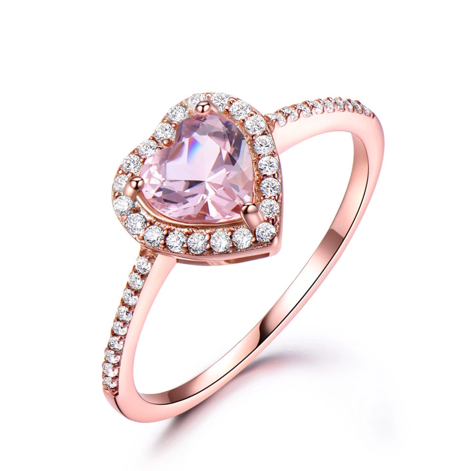 925 Sterling Silver Morganite Ring