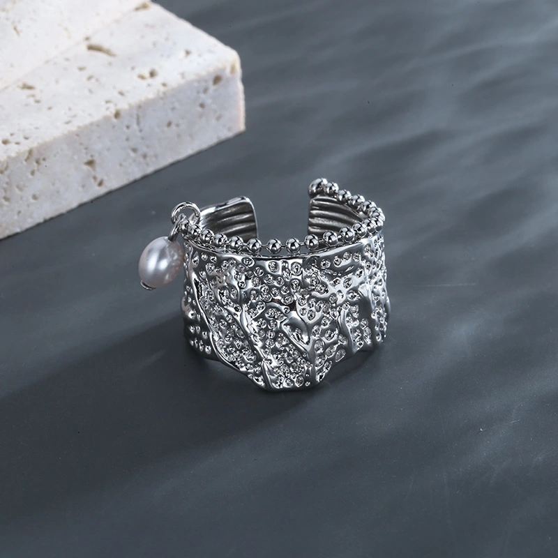 Cold Wind Texture Irregular Index Finger Ring Female Minority