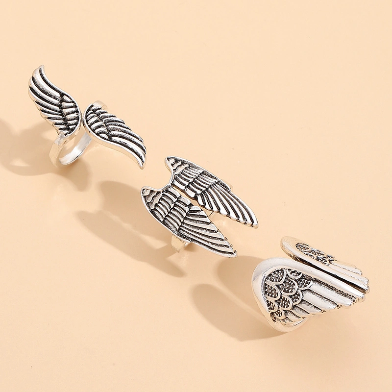 Simple Multi-layer Flat Snake Chain Electroplated Rhinestone Ring