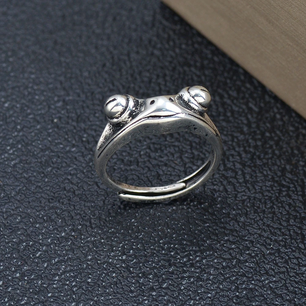 Vintage Frog Ring Gold-plated Golden Toad Animal