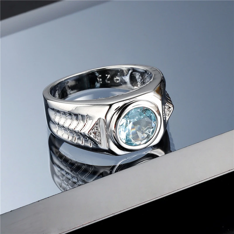 Ring Sea Blue Jewelry Creative Women's Zircon Jewelry