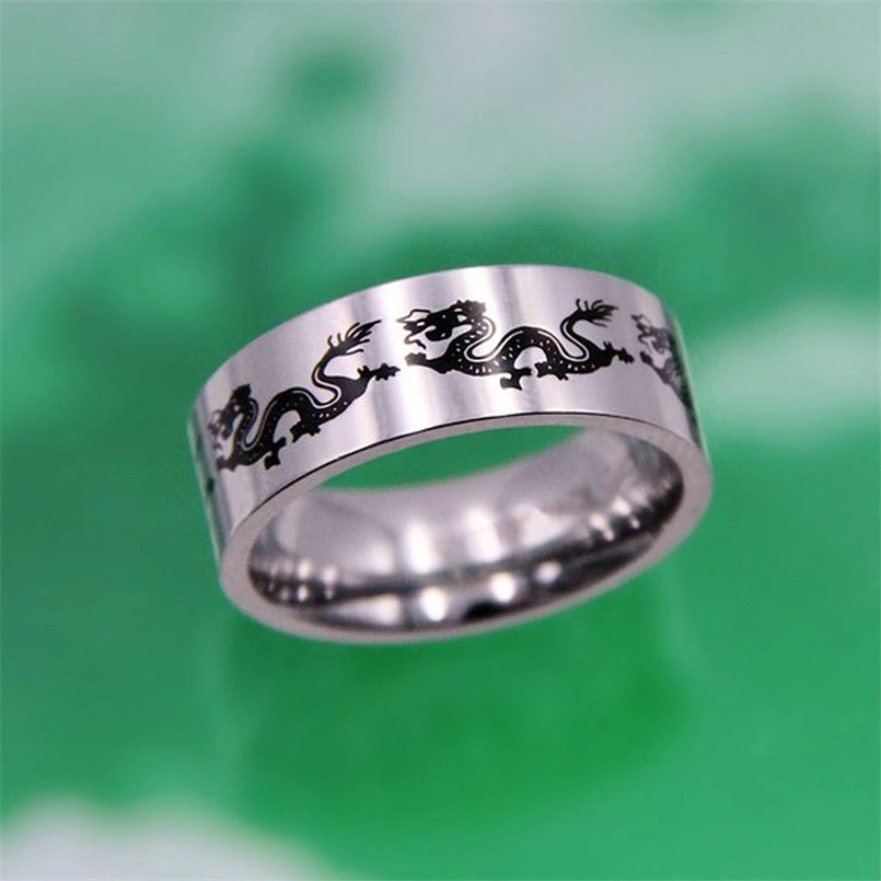 Vintage Punk Style Titanium Steel Ring