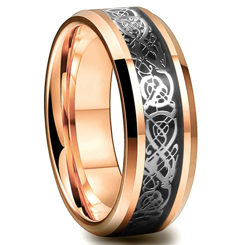 Gold And Silver Dragon Ring